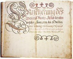 Titelblatt Gemeindebuch Ottenbach