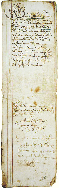 titelblatt Brauchsteuerrodel, ehemalige Zivilgemeinde Hünikon, 1693